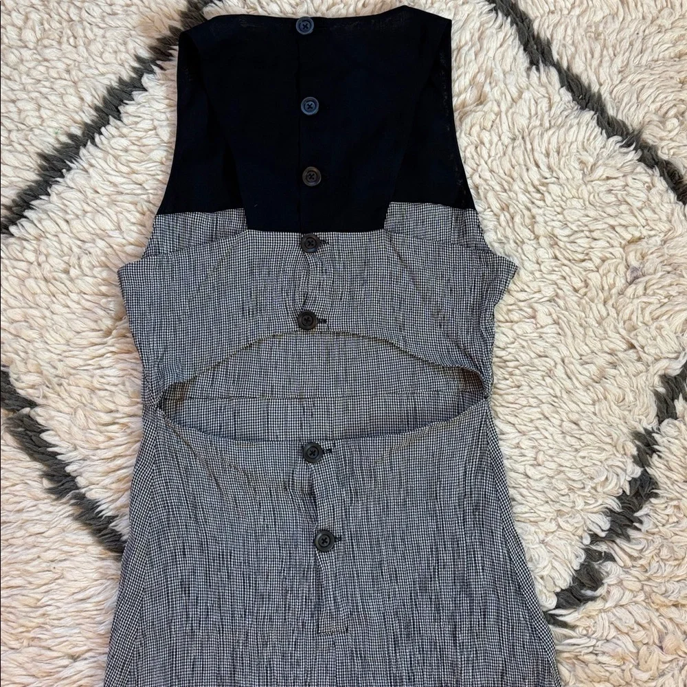 Christy Dawn Black and White Sleeveless Dress